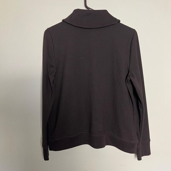 Ralph Lauren Active Wrap Sweater Womens Medium Brown Buckle with Pockets - Picture 10 of 11